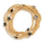 Black Heart Bracelet