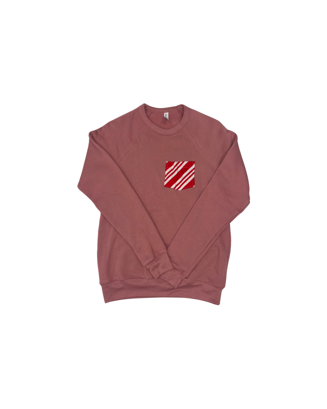 Candy Cane Pocket Crewneck Sweatshirt