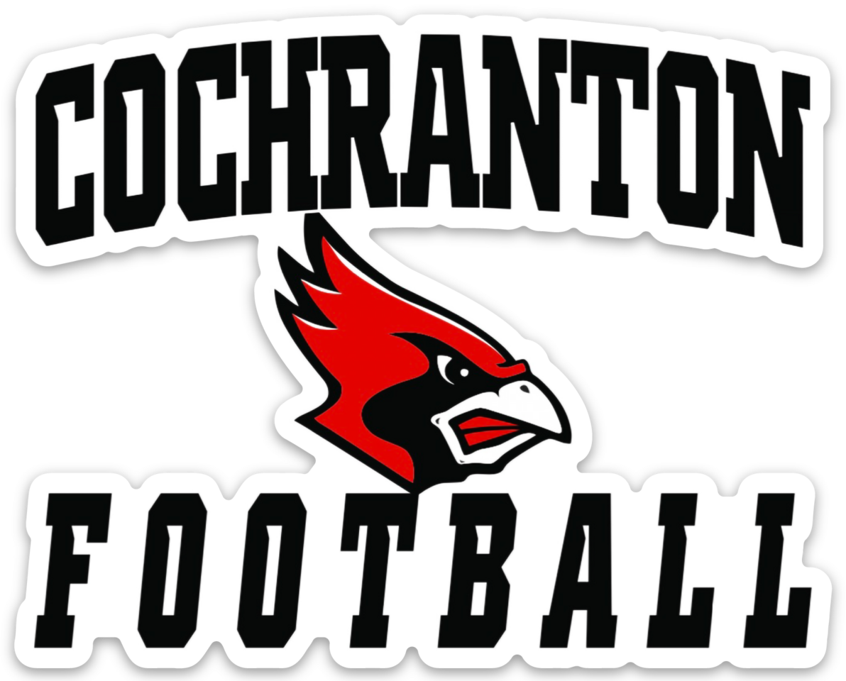 Cochranton Football Die Cut Sticker