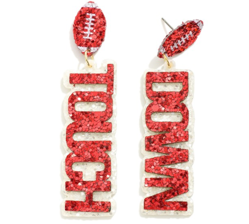 Touchdown Glitter Earrings