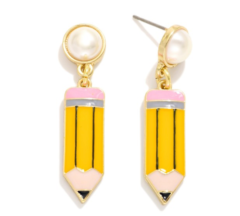Pencil Drop Earrings