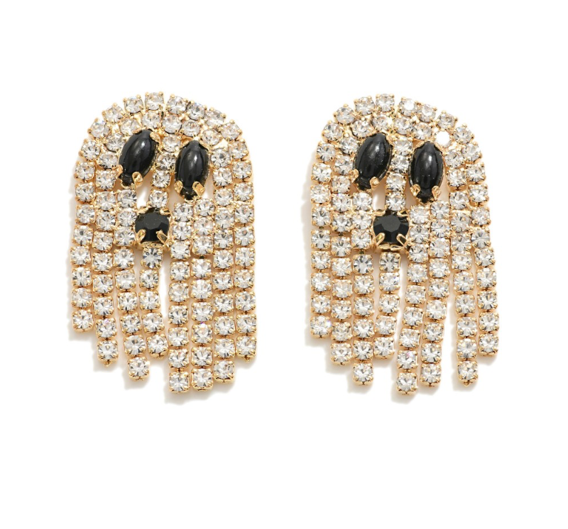 Rhinstone Ghost Earrings