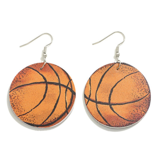 Basketball Cutout Earrings