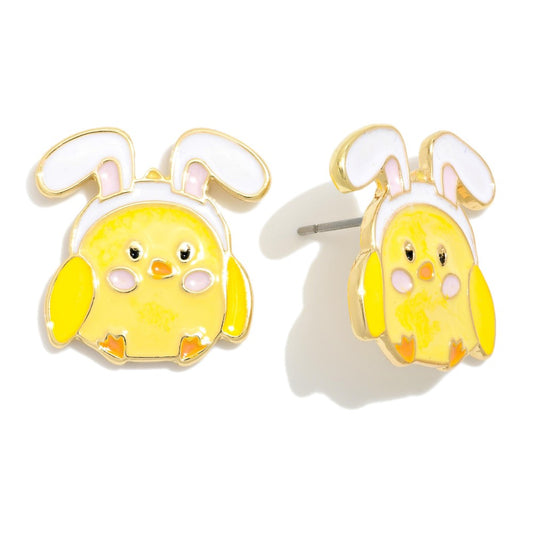 Easter Chick Stud Earrings
