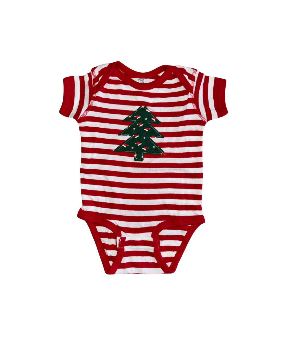 Christmas Tree Striped Onsie