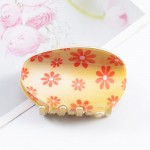Yellow Flower Egg Claw Clip