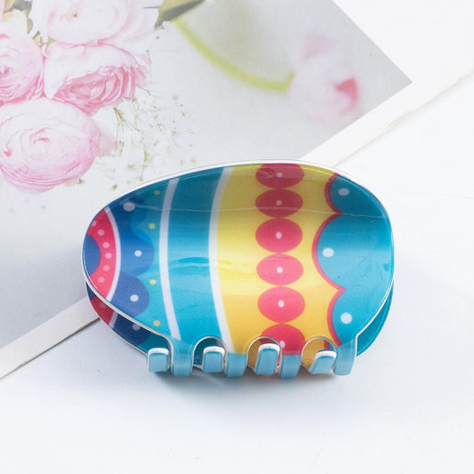 Blue Easter Egg Claw Clip