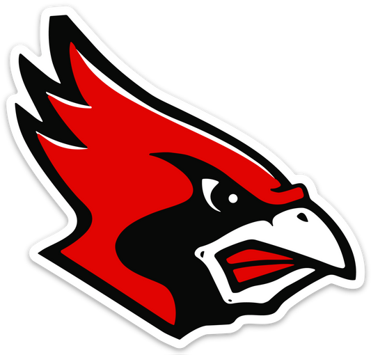 Cochranton Cardinal Bird Die Cut Sticker