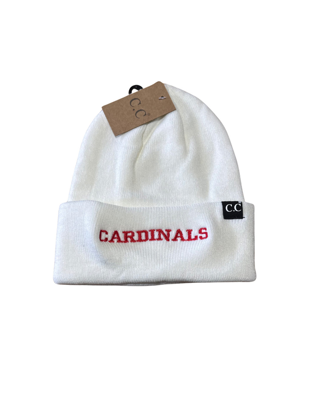 Cardinals Athletic White C.C Beanie