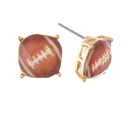 Football Stud Earrings