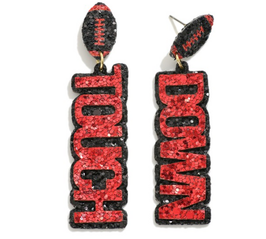 Touch Down Glitter Earrings