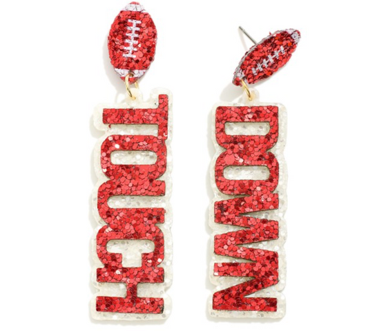 Touchdown Glitter Earrings