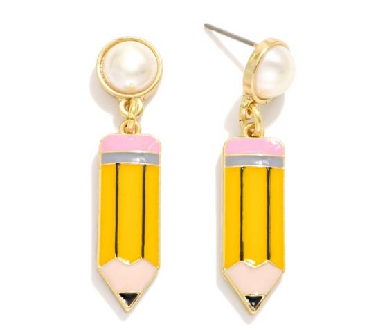 Pencil Drop Earrings