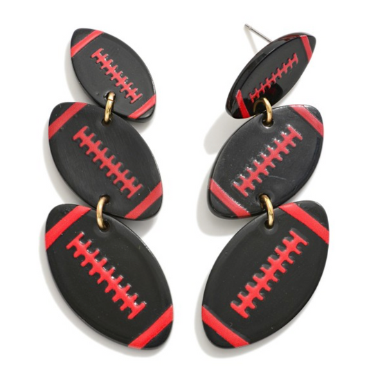 Football Game Day Drop Earring