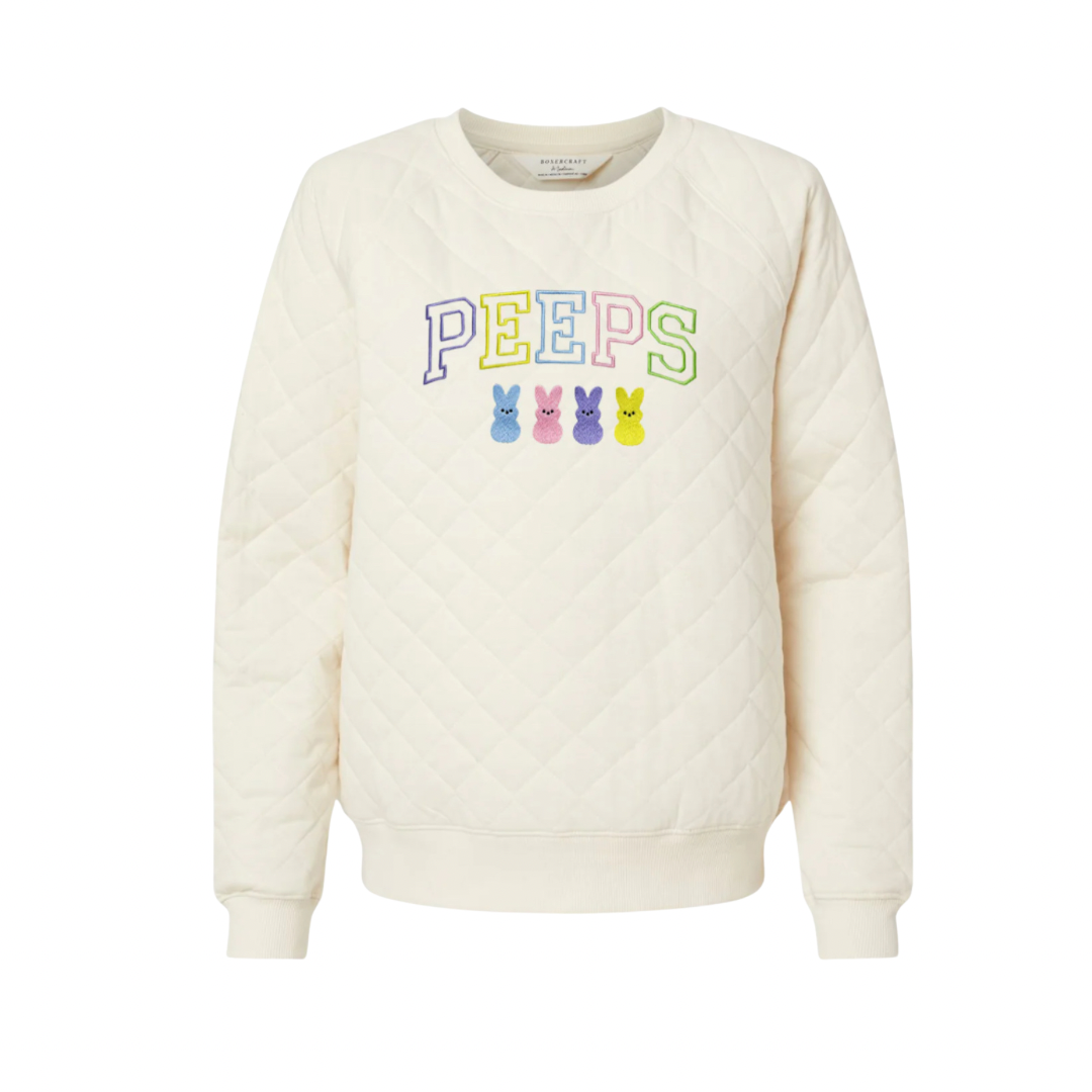 Peeps Quilted Crewneck